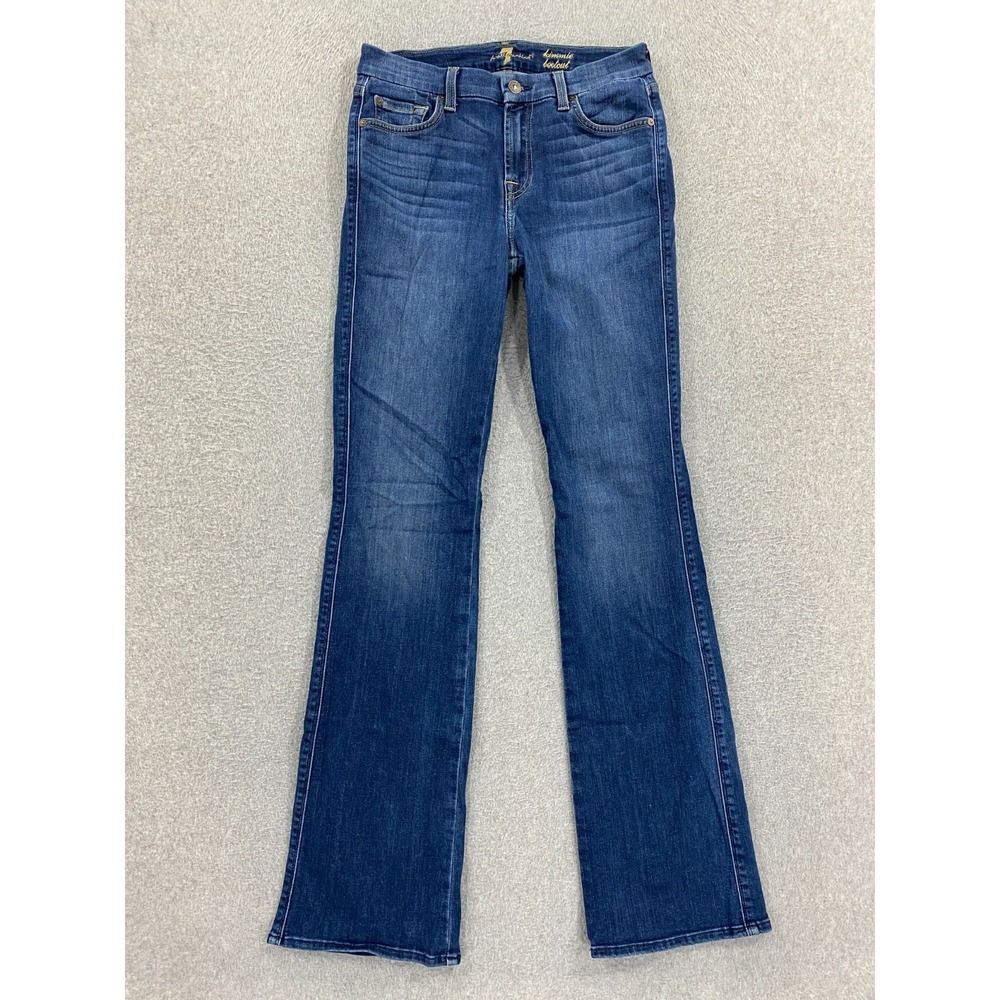 7 For All Mankind Jeans Womens 29 Blue Denim Bootcut Casual Preppy Kimmie 27x34
